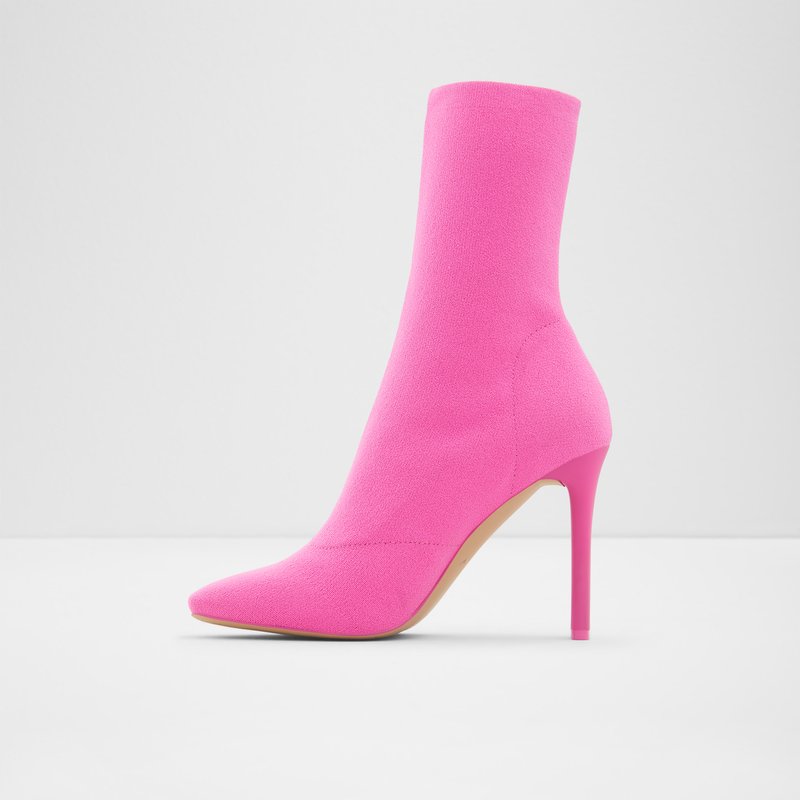 Women's Aldo Delylah Sock Boots Fuchsia | 0614-NGUHC