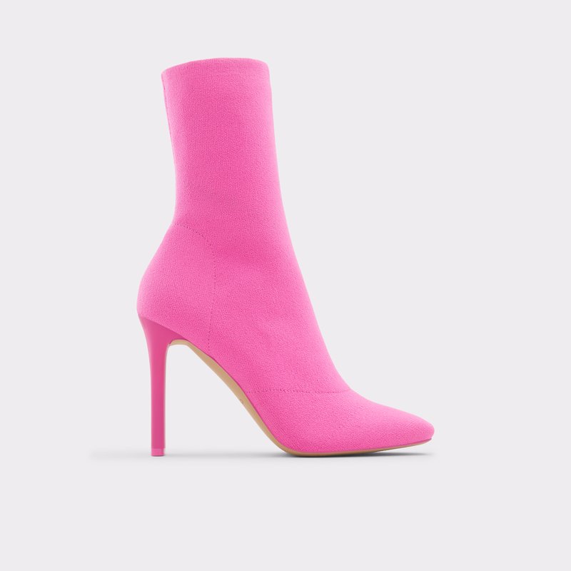 Women\'s Aldo Delylah Sock Boots Fuchsia | 0614-NGUHC