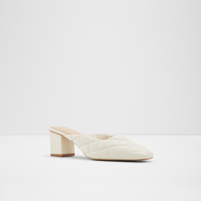Women's Aldo Drenna Block Heels White | 0391-GAUYD