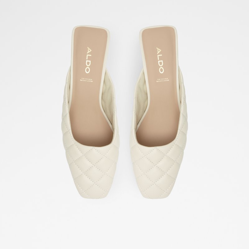 Women's Aldo Drenna Block Heels White | 0391-GAUYD