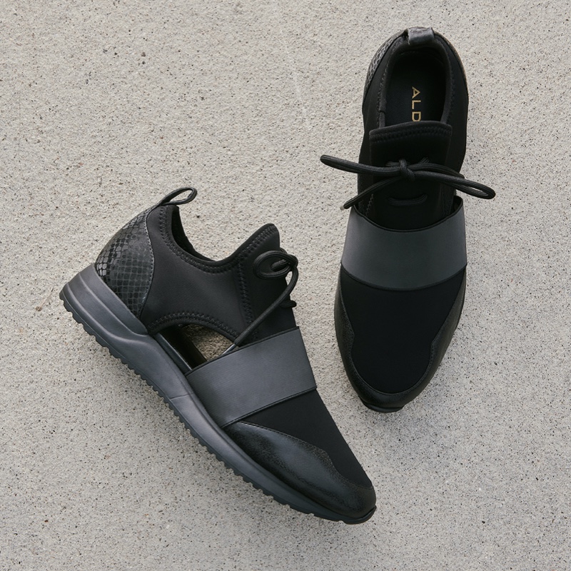 Women's Aldo Dwiedia Slip On Sneakers Black | 5872-QJLDE