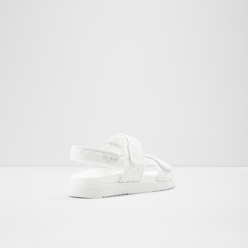 Women's Aldo Eowiliwia Flat Sandals White | 3580-MPRYZ