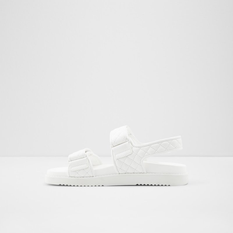Women's Aldo Eowiliwia Flat Sandals White | 3580-MPRYZ