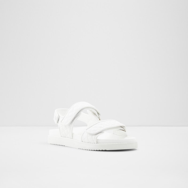Women's Aldo Eowiliwia Flat Sandals White | 3580-MPRYZ