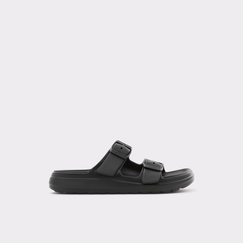 Women\'s Aldo Eteiven Flat Sandals Black | 3402-BHPQL