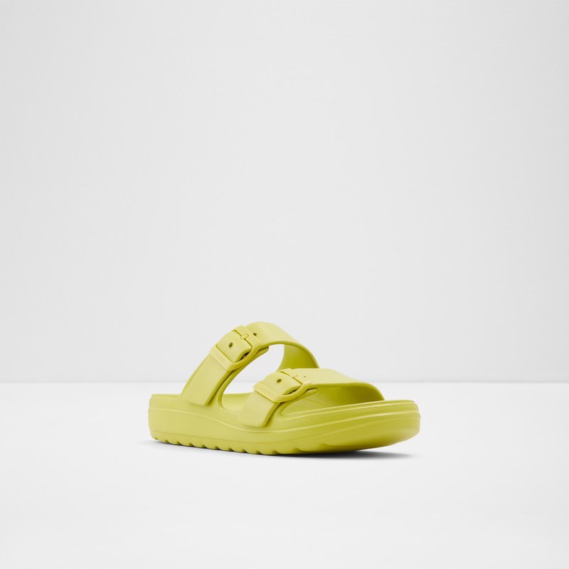 Women's Aldo Eteiven Flat Sandals Light Green | 9130-BPMLN