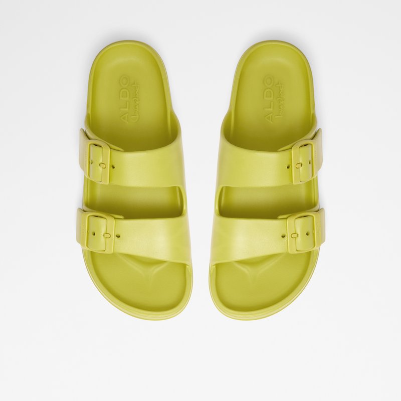 Women's Aldo Eteiven Flat Sandals Light Green | 9130-BPMLN