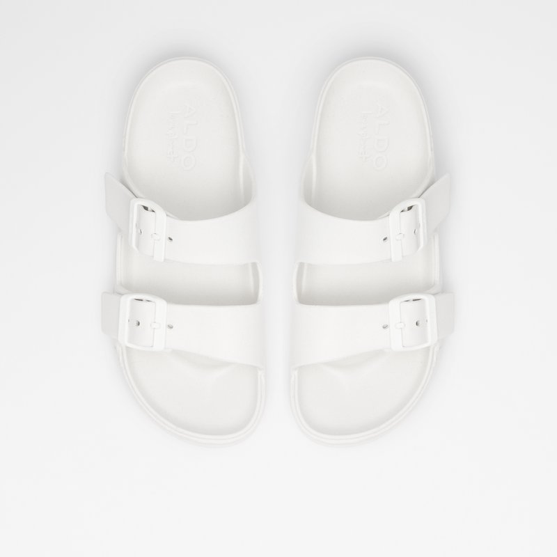 Women's Aldo Eteiven Flat Sandals White | 6028-GRANY
