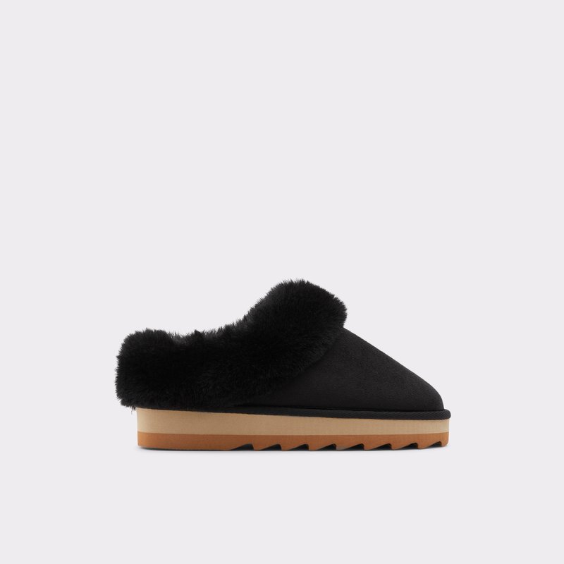 Women\'s Aldo Ethaynad Slippers Black | 5863-IEFZK