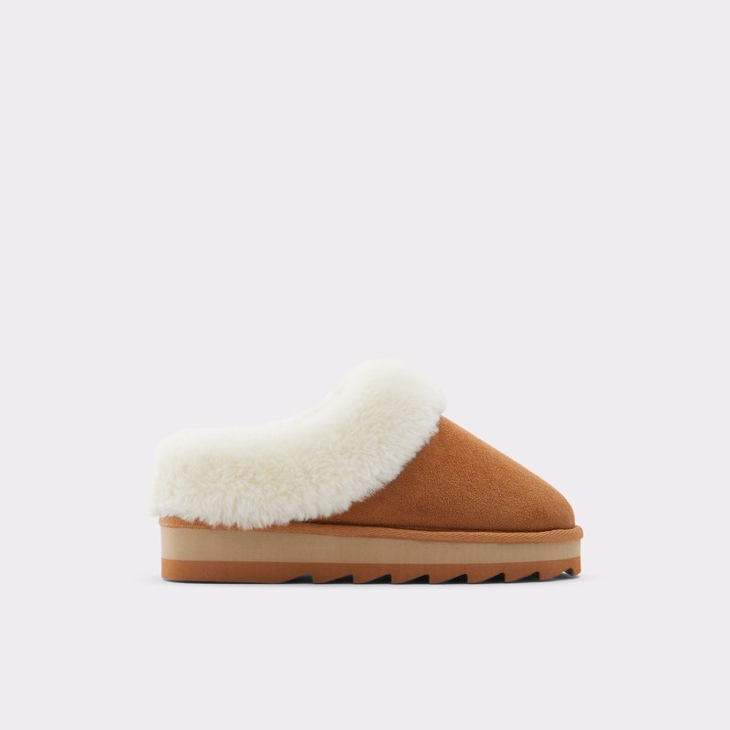 Women\'s Aldo Ethaynad Slippers Brown | 7260-JORQE