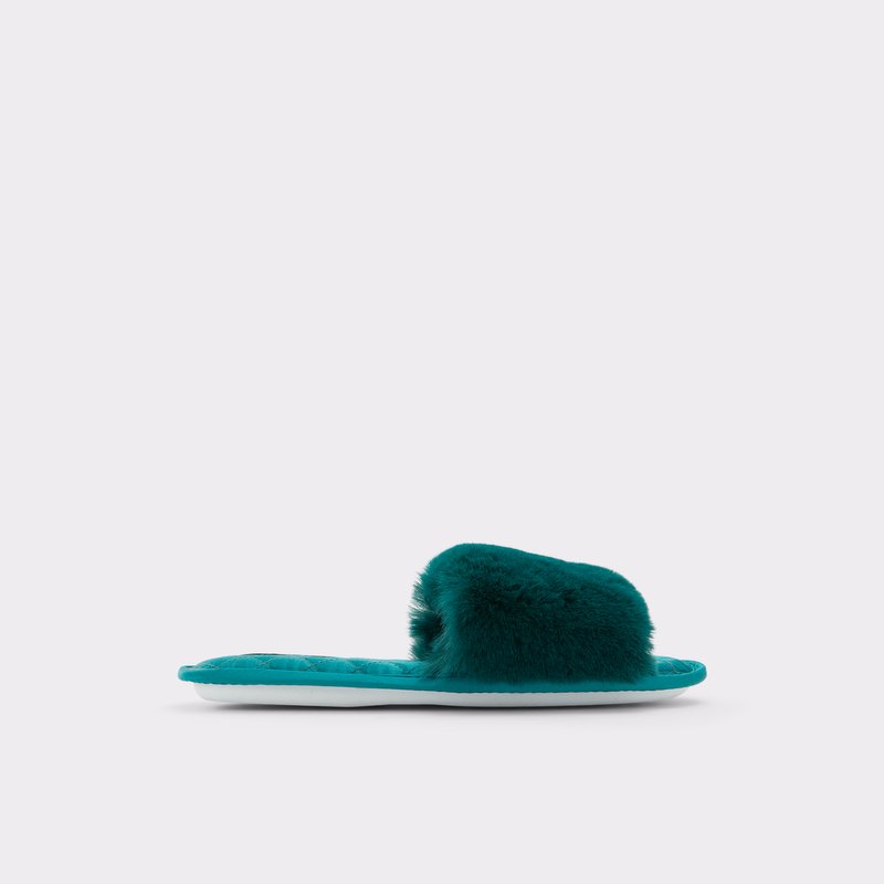 Women\'s Aldo Feari Slippers Green | 1569-ITJCZ