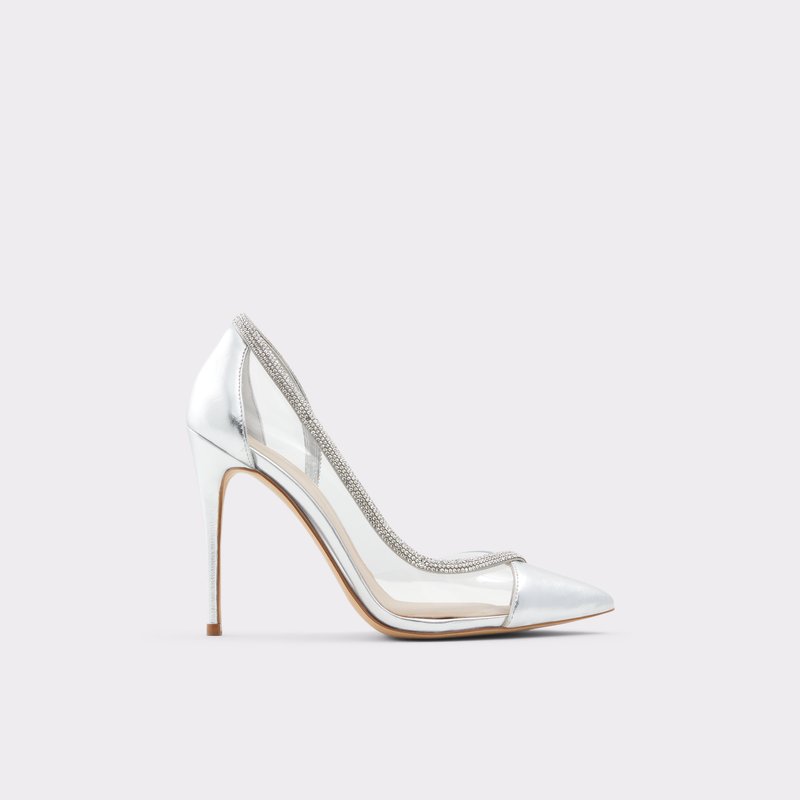 Women\'s Aldo Fibeth Pumps Silver | 7601-PFJLI