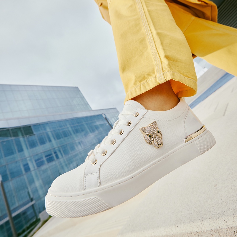 Women's Aldo Frayldan Low Sneakers White | 8915-REHYQ