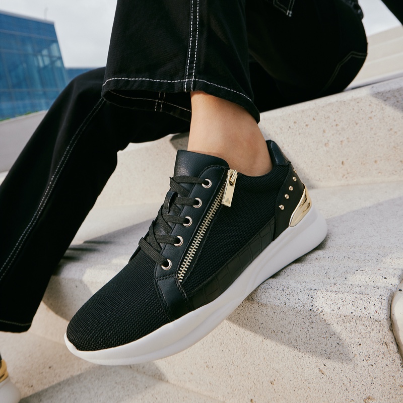 Women's Aldo Frelidda Low Sneakers Black | 3506-NSBUK