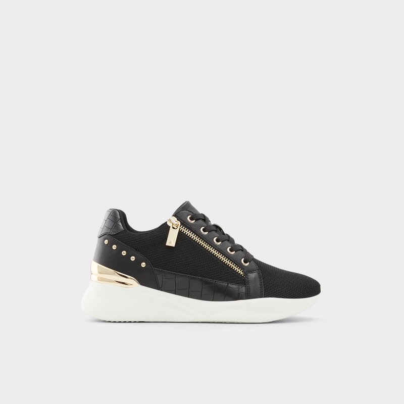 Women\'s Aldo Frelidda Low Sneakers Black | 3506-NSBUK