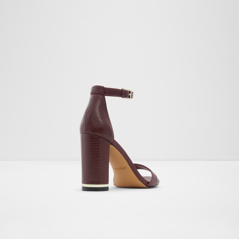 Women's Aldo Frilajan Heeled Sandals Brown | 7061-UQERB
