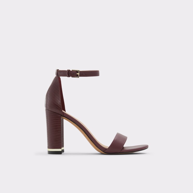 Women\'s Aldo Frilajan Heeled Sandals Brown | 7061-UQERB