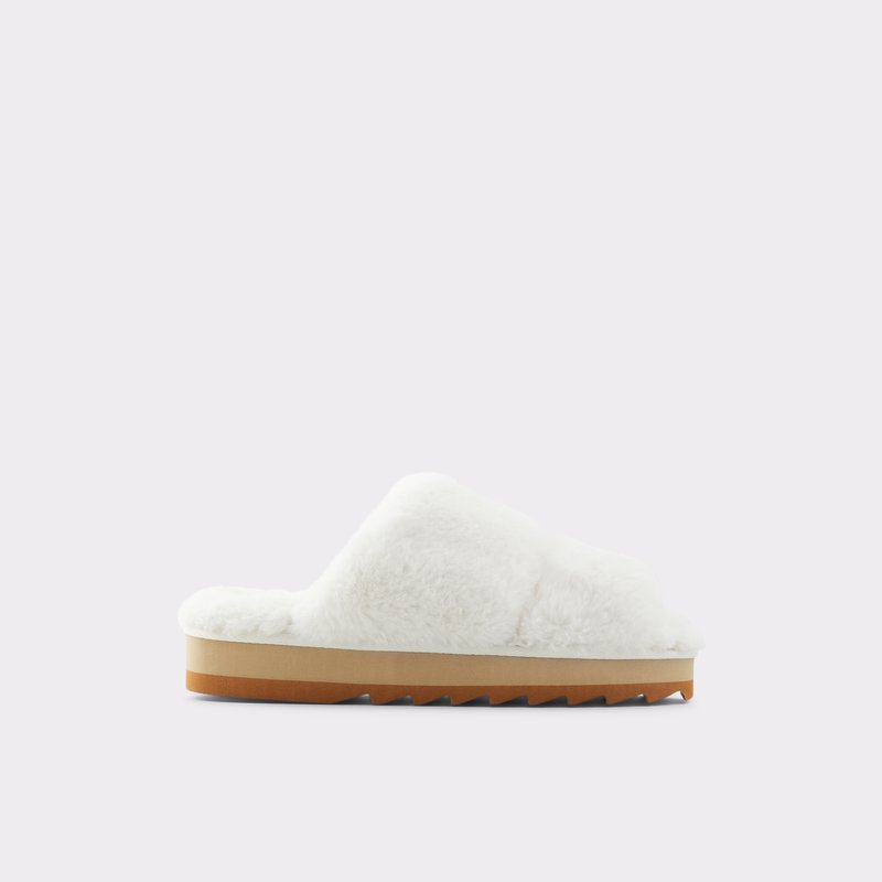 Women\'s Aldo Gaismas Slippers White | 9125-SCTRD