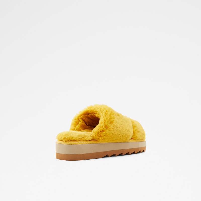 Women's Aldo Gaismas Slippers Yellow | 5492-DCFWM