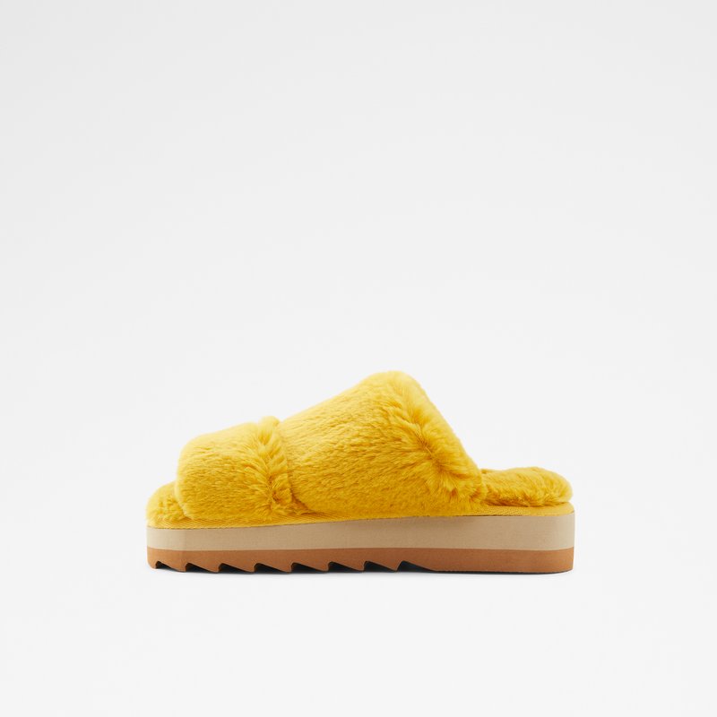 Women's Aldo Gaismas Slippers Yellow | 5492-DCFWM