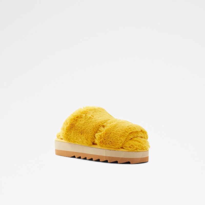 Women's Aldo Gaismas Slippers Yellow | 5492-DCFWM