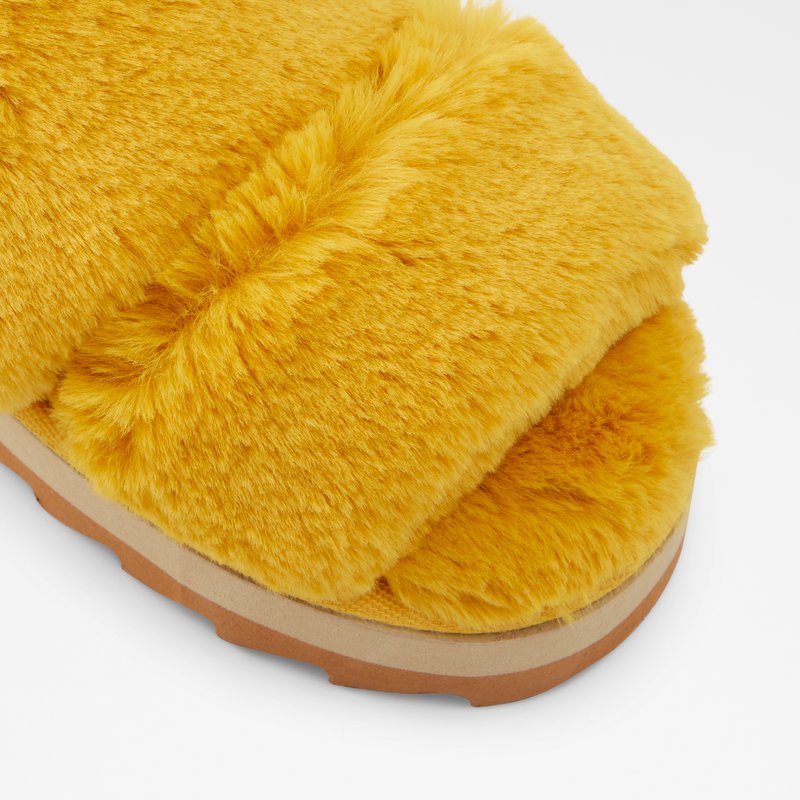Women's Aldo Gaismas Slippers Yellow | 5492-DCFWM