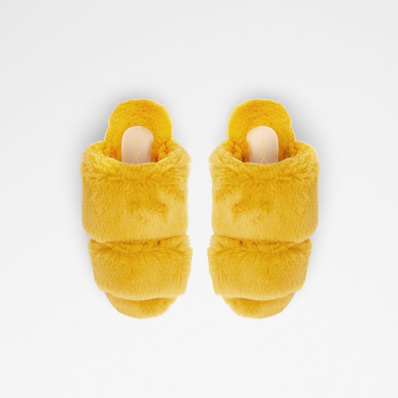 Women's Aldo Gaismas Slippers Yellow | 5492-DCFWM