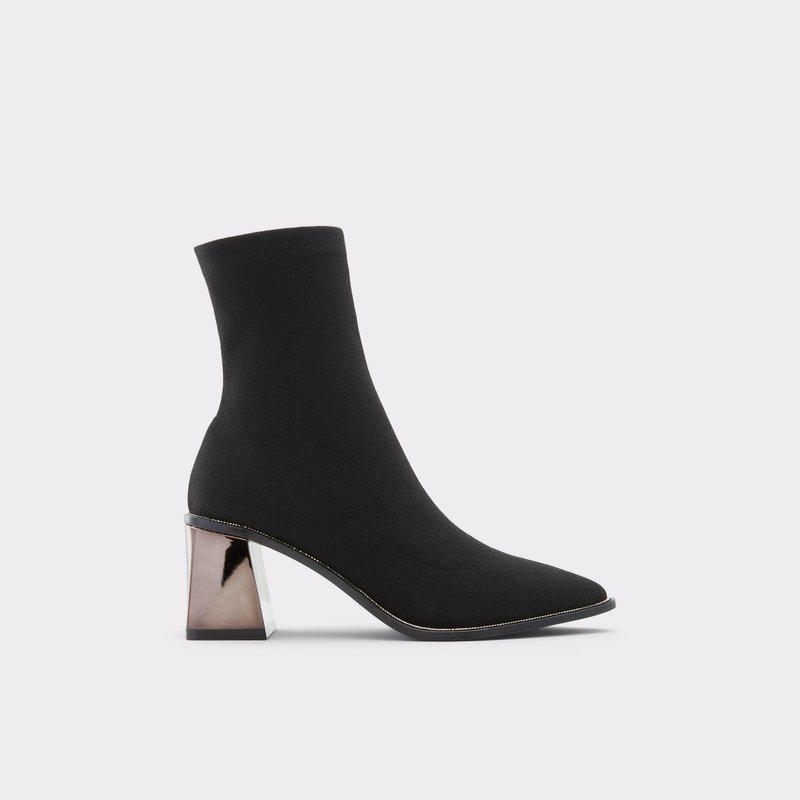 Women\'s Aldo Galalith Sock Boots Black | 4138-VNLYU