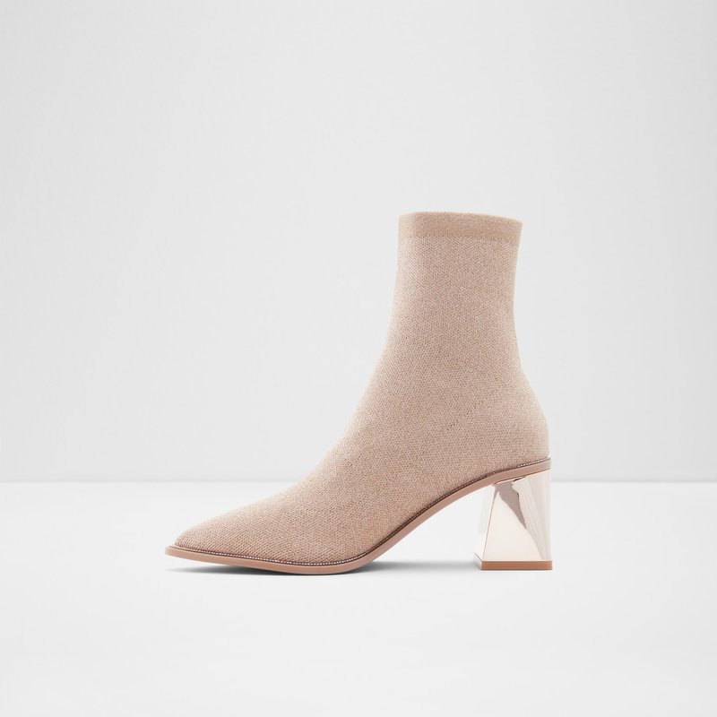 Women's Aldo Galalith Sock Boots Bone | 3672-VMDYF