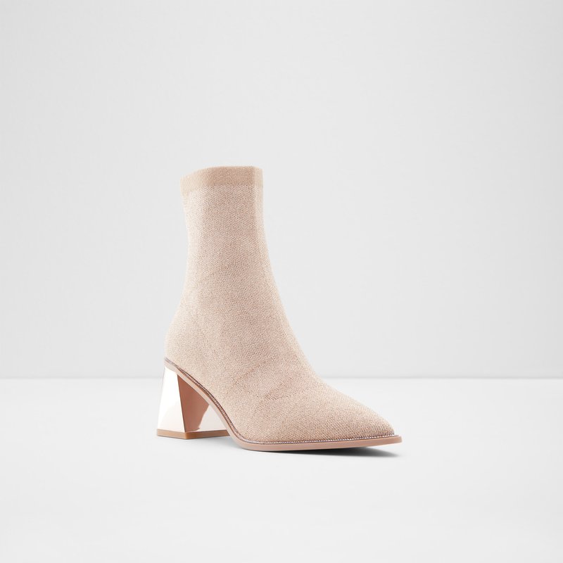 Women's Aldo Galalith Sock Boots Bone | 3672-VMDYF