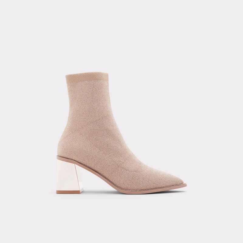 Women\'s Aldo Galalith Sock Boots Bone | 3672-VMDYF