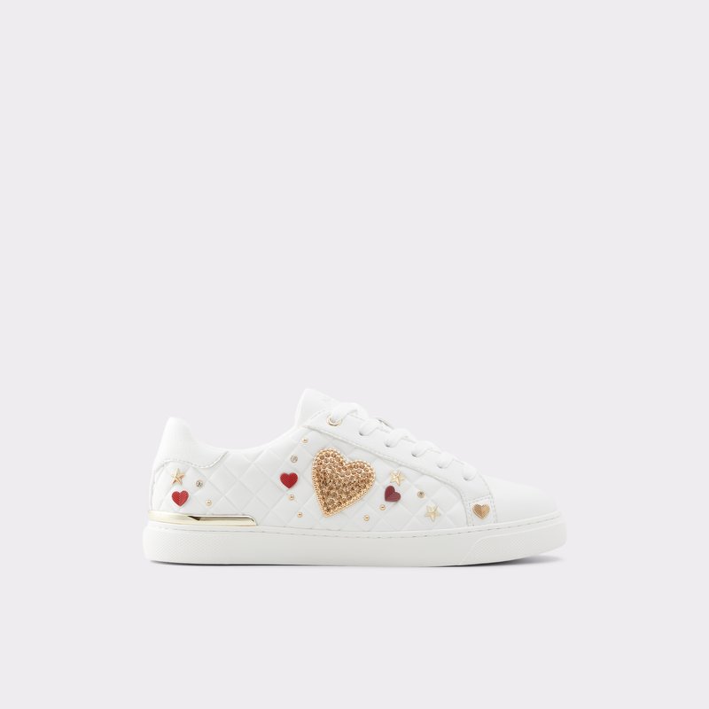 Women\'s Aldo Gi Low Sneakers White | 0419-ZKUCR
