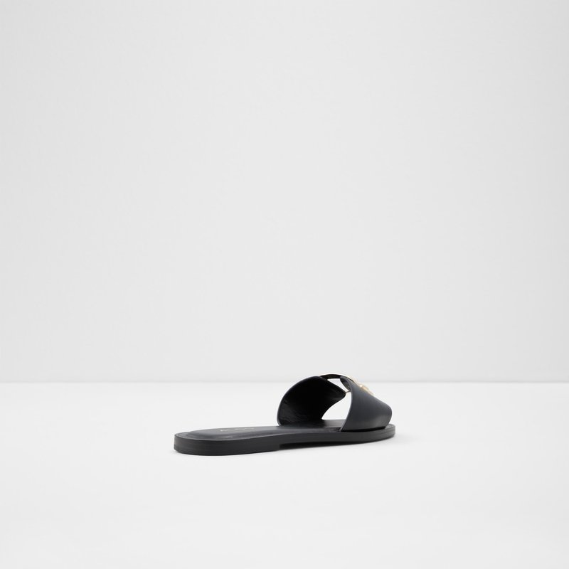 Women's Aldo Glaeswen Flat Sandals Black | 4978-JUZDF