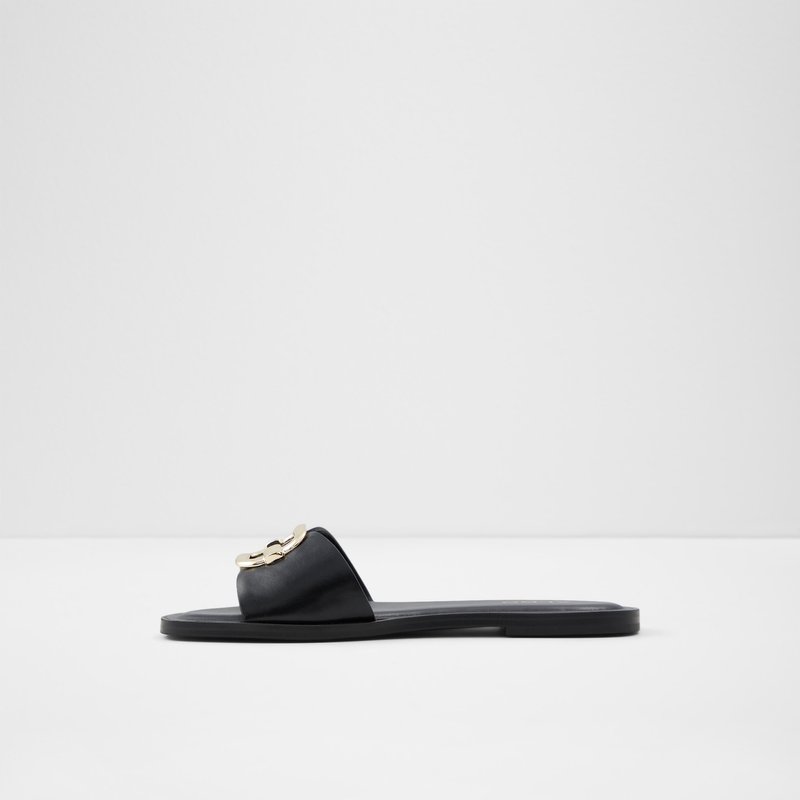 Women's Aldo Glaeswen Flat Sandals Black | 4978-JUZDF