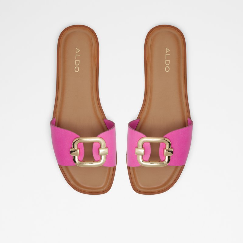 Women's Aldo Glaeswen Flat Sandals Fuchsia | 2106-GTWZL