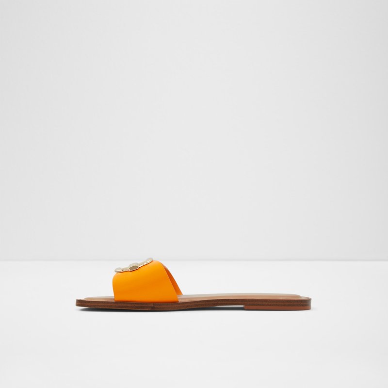 Women's Aldo Glaeswen Flat Sandals Light Orange | 6052-XQIBL