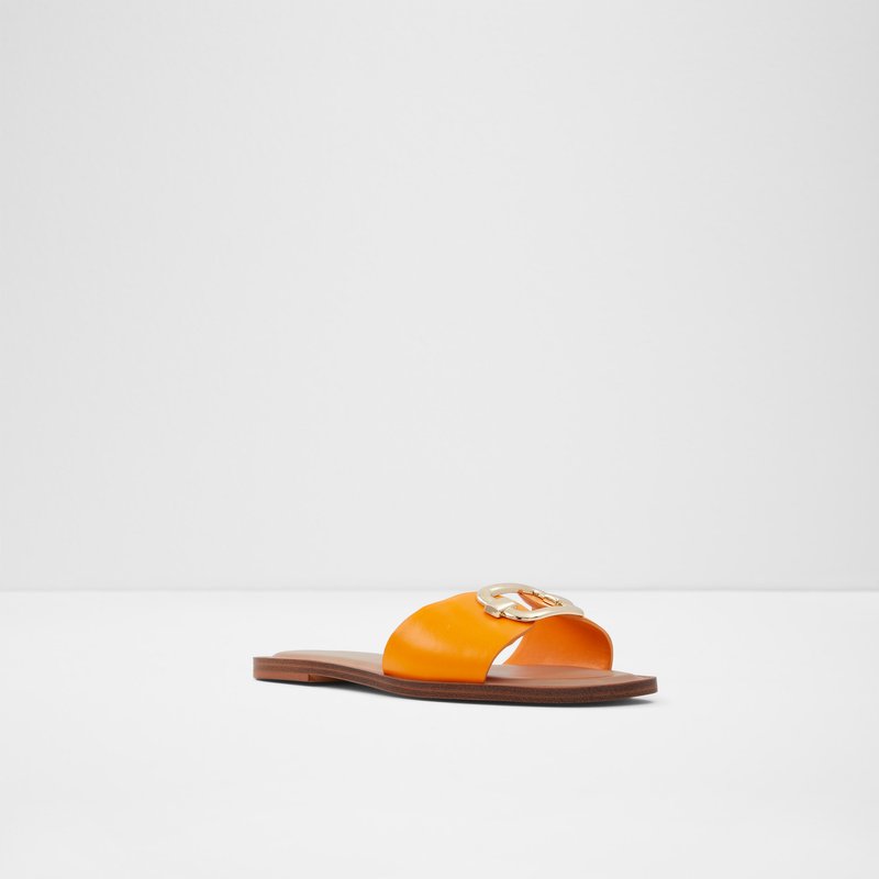 Women's Aldo Glaeswen Flat Sandals Light Orange | 6052-XQIBL