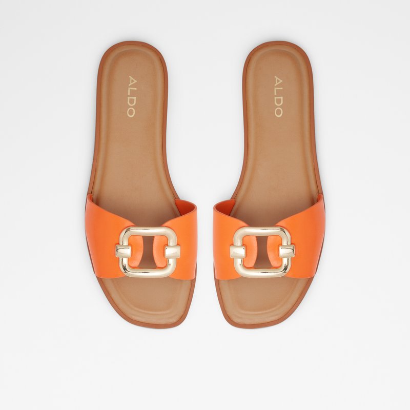 Women's Aldo Glaeswen Flat Sandals Orange | 8206-XYEPR