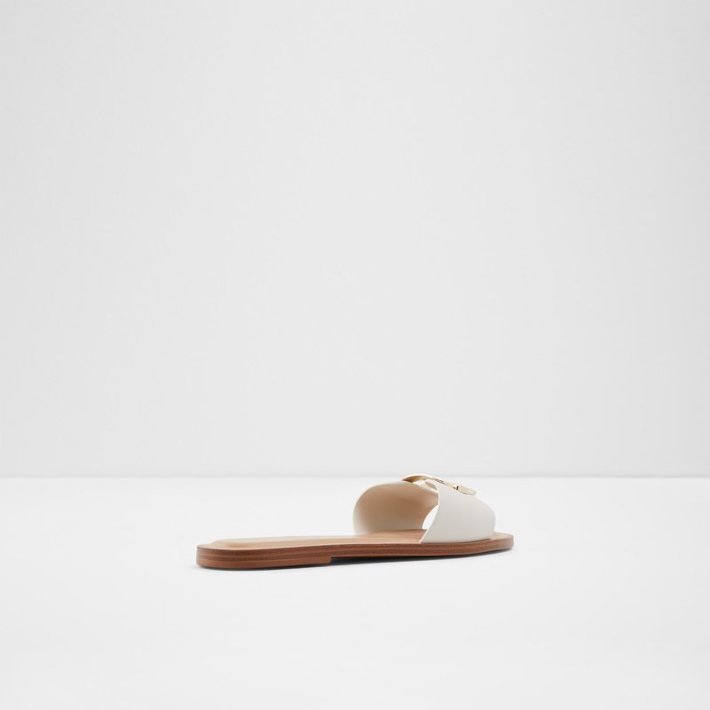 Women's Aldo Glaeswen Flat Sandals White | 4183-AXUOV