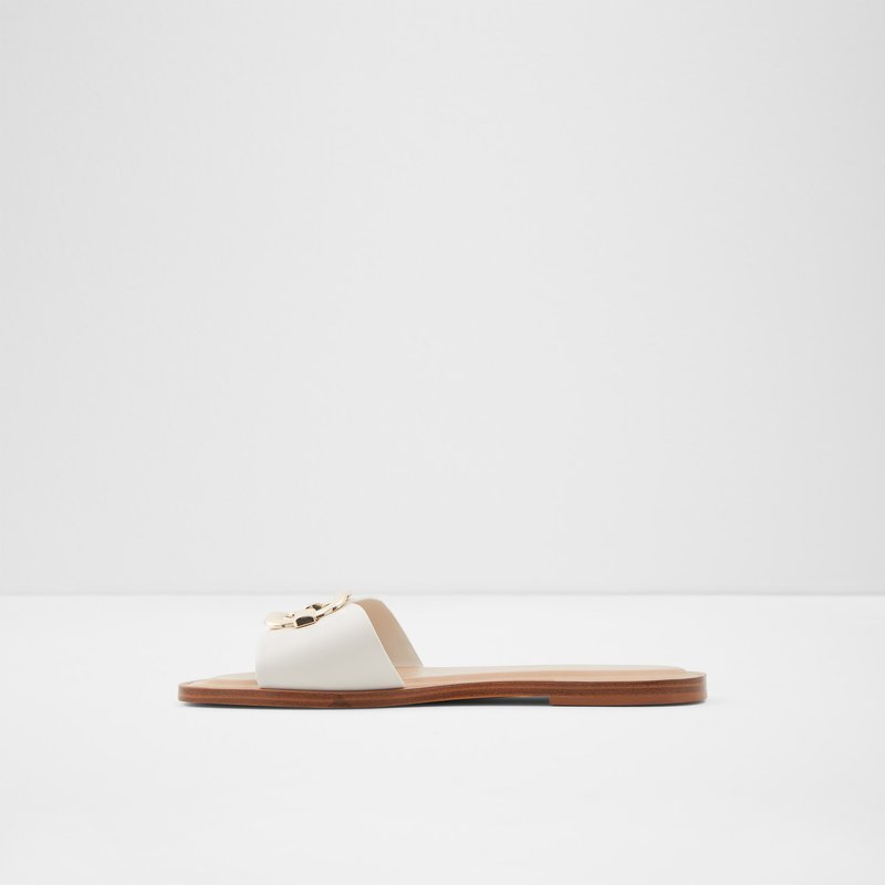 Women's Aldo Glaeswen Flat Sandals White | 4183-AXUOV