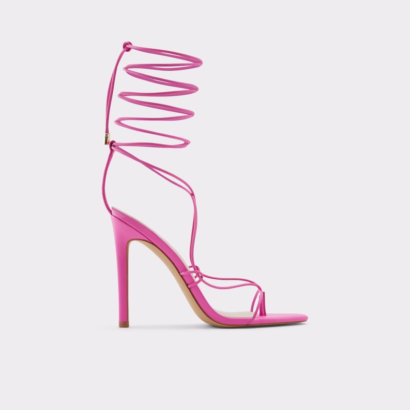 Women\'s Aldo Glaosa Heeled Sandals Pink | 9840-LDNRA