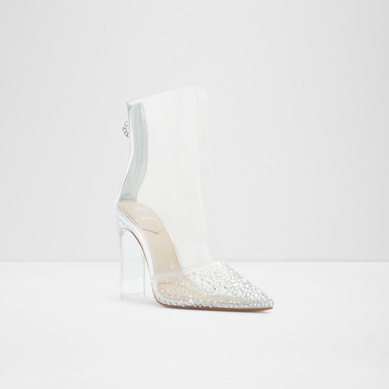 Women's Aldo Glassbootie Ankle Boots Clear | 1769-IJHMG