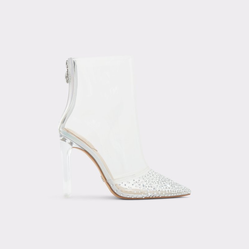 Women\'s Aldo Glassbootie Ankle Boots Clear | 1769-IJHMG