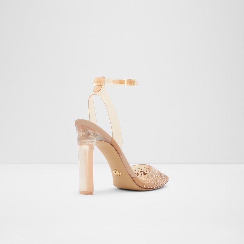 Women's Aldo Glassslipper High Heels Bone | 6495-ZUXVY