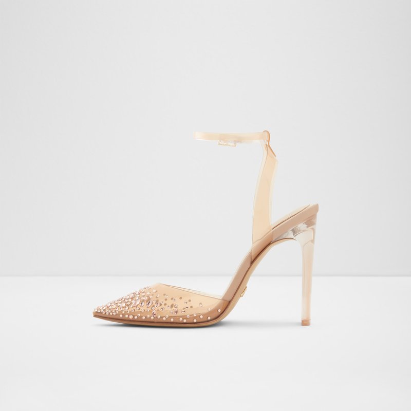 Women's Aldo Glassslipper High Heels Bone | 6495-ZUXVY