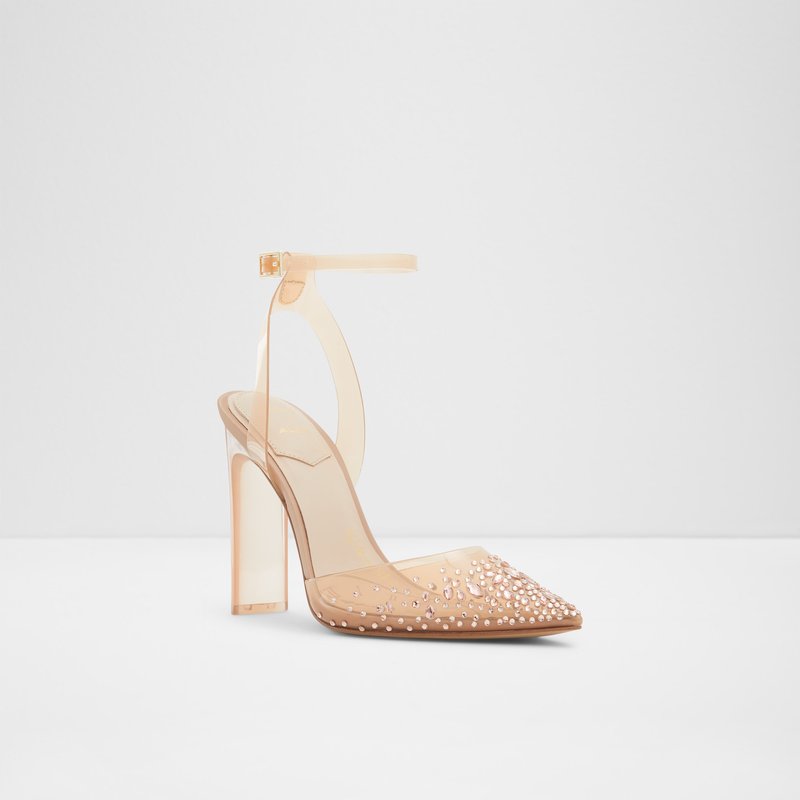 Women's Aldo Glassslipper High Heels Bone | 6495-ZUXVY