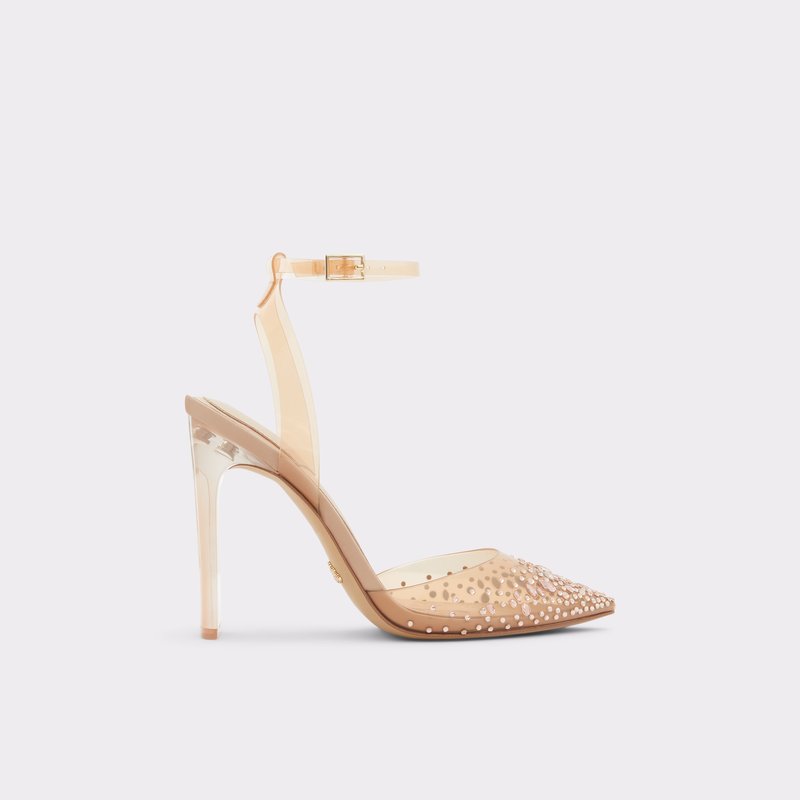 Women\'s Aldo Glassslipper High Heels Bone | 6495-ZUXVY