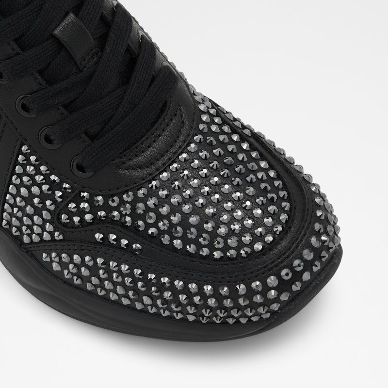 Women's Aldo Glow Wedge Sneakers Black | 0457-VYNGT