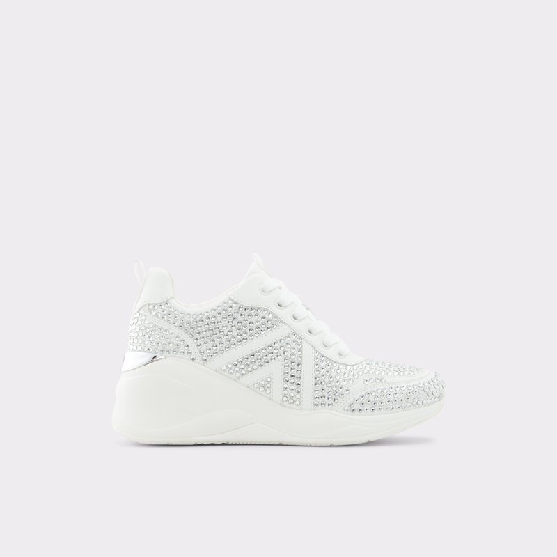 Women\'s Aldo Glow Wedge Sneakers Clear | 0458-KODCF