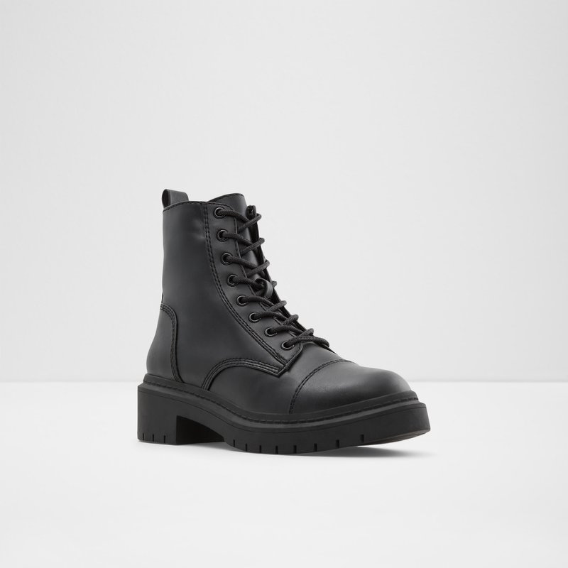 Women's Aldo Goer Combat Boots Black | 7584-YVTLI